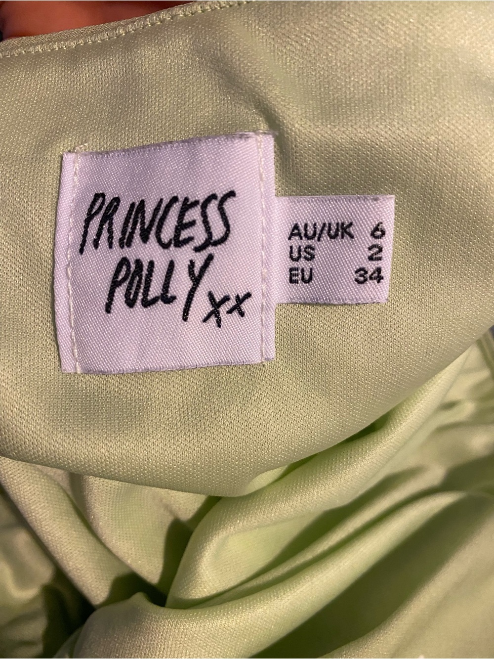 Princess Polly Women’s Size 2 Polk A Dot Green Matching Set - Picture 5 of 5